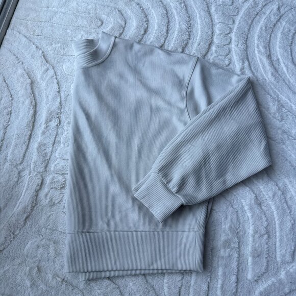 lululemon athletica Sweaters - Lululemon Ribbed Softstreme™ Perfectly Oversized Cropped Crew — Bone (8)